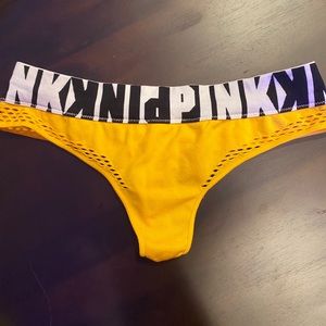 💋Victoria’s Secret Pink Yellow Thong💋